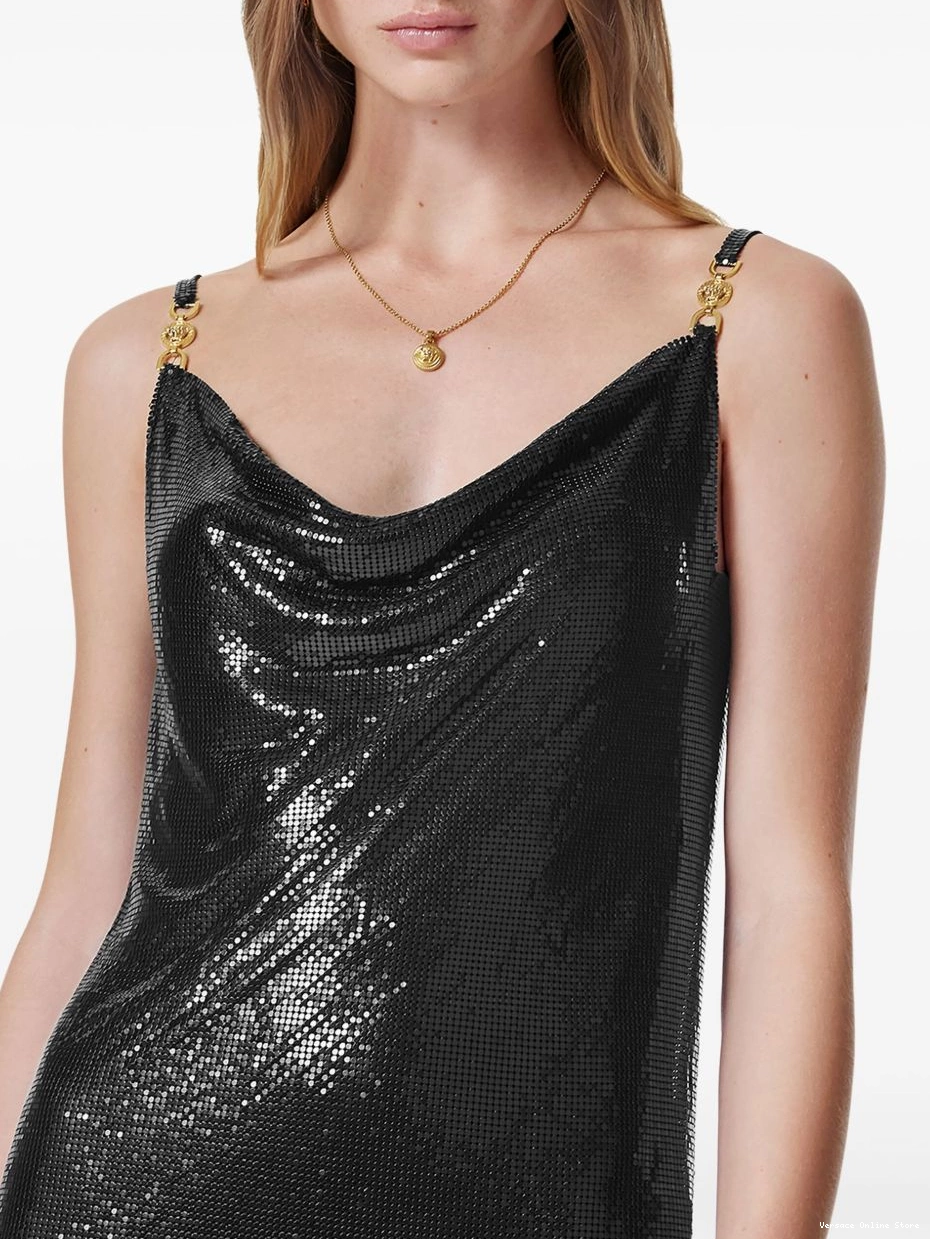 Affordable Women mini metal mesh dress Versace 0626
